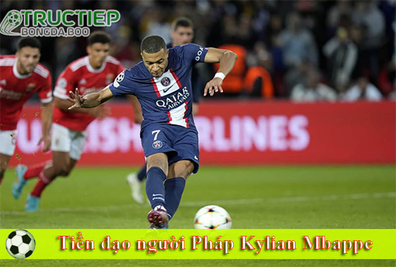 Tiền đạo người Pháp Kylian Mbappe